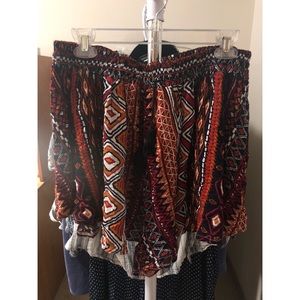 Boohoo Aztec Flippy Shorts